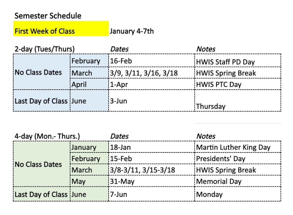 After School Schedule