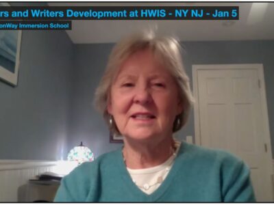 A Summary of HWIS’ webinar on Readers & Writers Workshop led by Donna Skolnick